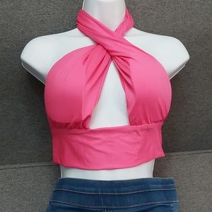NWOT Halter Crop Top
